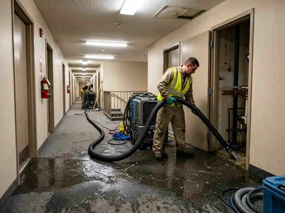 multi-unit-apartment-hallway-f-005 — frequently asked questions, Emergency Burst Pipe Water Extraction & Removal in Norton S…